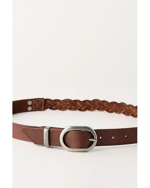 Free People Brown Edgewater Leather Belt