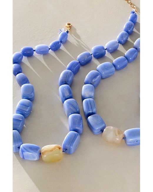 Free People Multicolor Zephyr Stone Necklace