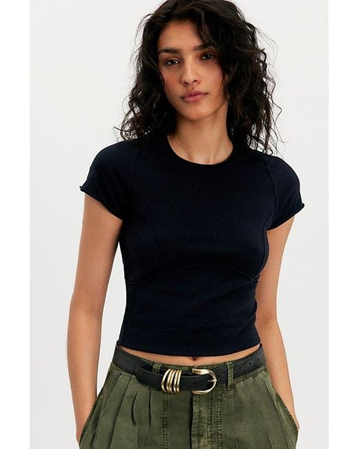 Free People Protagonist Tee At Free People In Black, Size: Xs