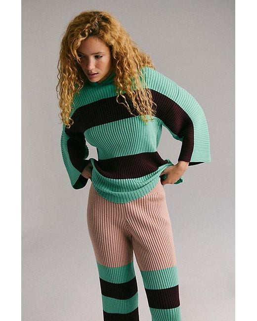Free People Kami Sweater Set in Green | Lyst