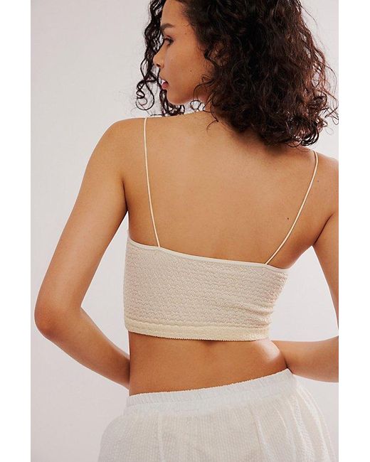 Free People White Meet You There Crop