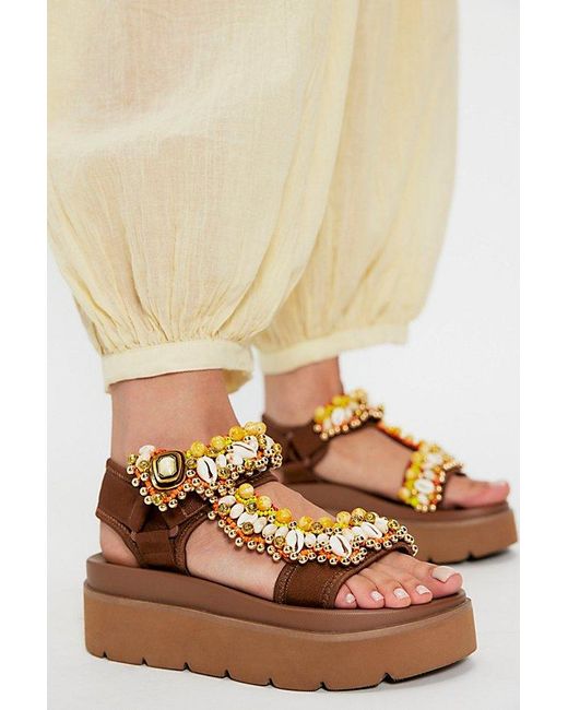 Nan-Ku Couture Natural Castaway Sport Sandals By