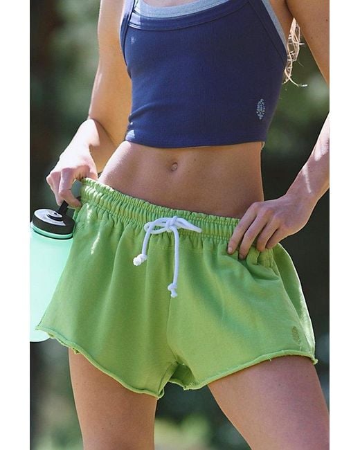 Fp Movement Green Flutter Shorts