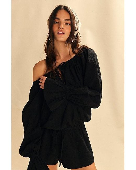free-est Black Estrella Romper By