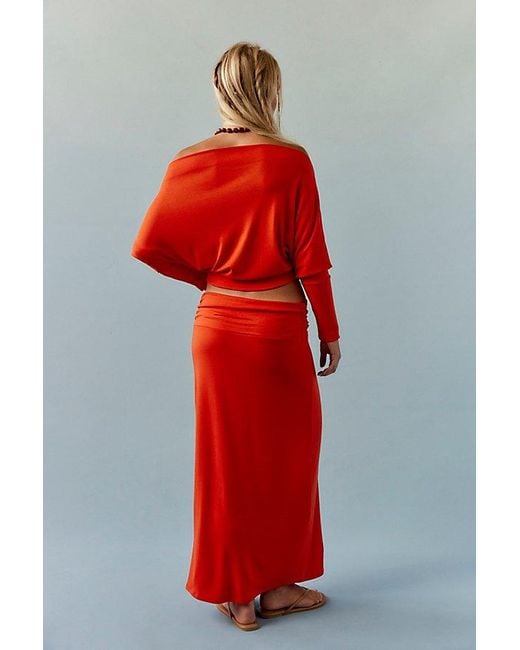 Free People Red Good Feels Sensual Set By