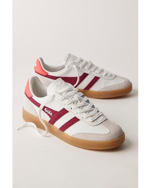 Gola Red Viper Leather Sneakers