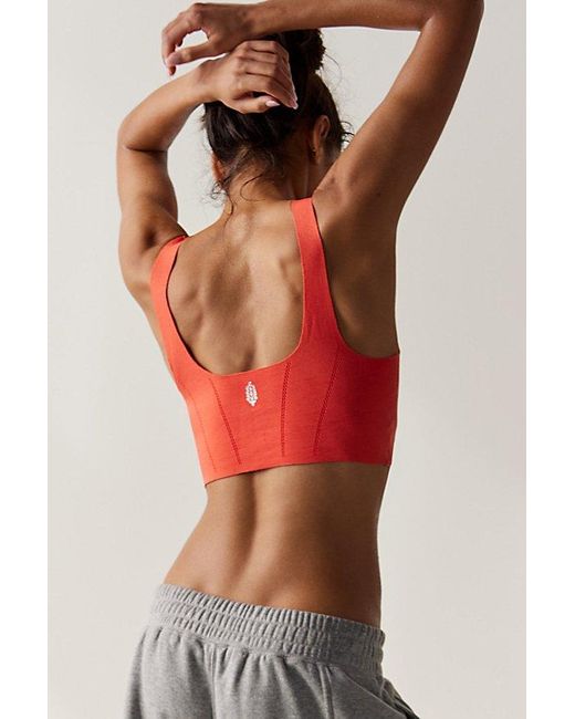 Fp Movement Red Strong Core Corset Crop