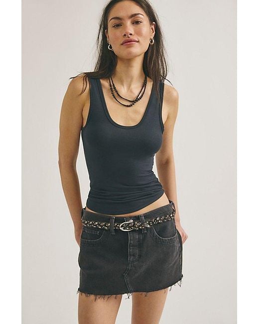 Free People Multicolor Lainey Low-Rise Mini Skirt