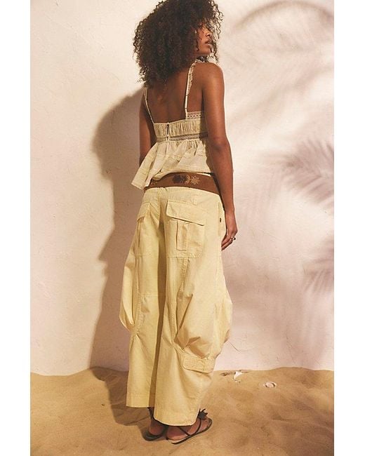 Free People Natural We The Free Onset Pull-On Cargo Pants