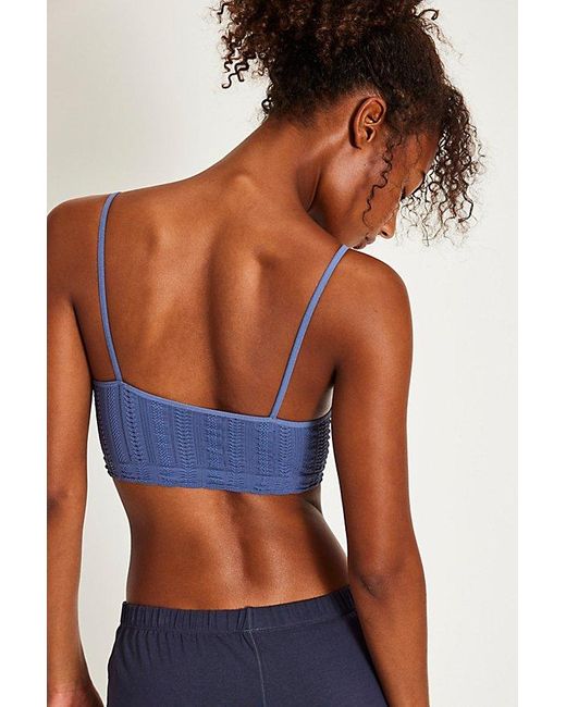 Intimately By Free People Blue Heirloom Seamless Bralette