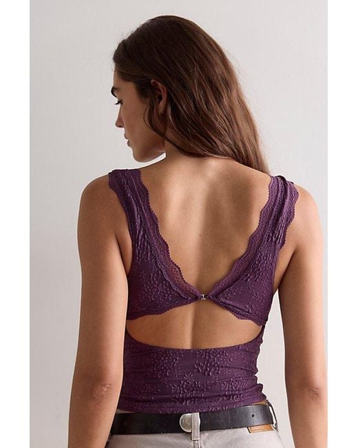 Intimately By Free People Purple Loved You First Lace Cami By