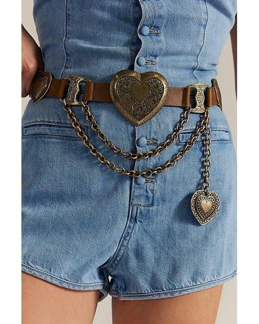 Streets Ahead Queen Of Hearts Belt By in Metallic | Lyst display picture 1