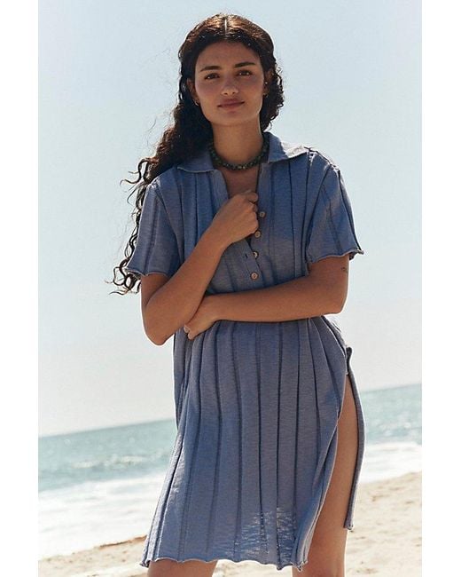 Free People Blue Paloma Sweater Pant Set