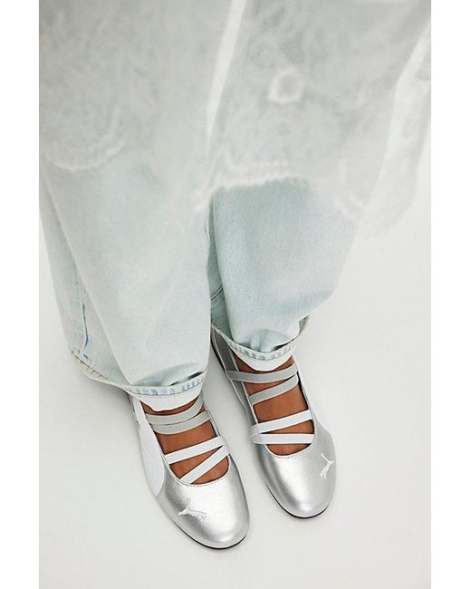PUMA Gray Speedcat Ballet Sneakers
