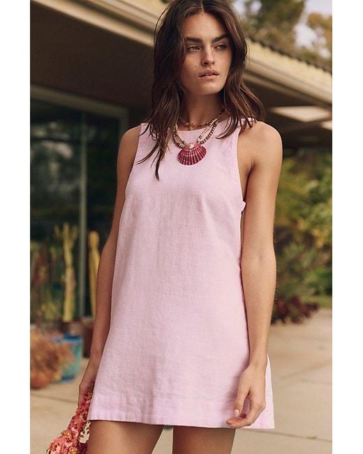 Free People Black Full Of Sunshine Cotton-Linen Mini