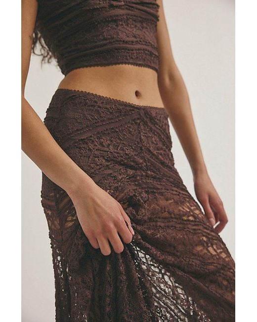 Free People Black Oh So Sweet Lace Set