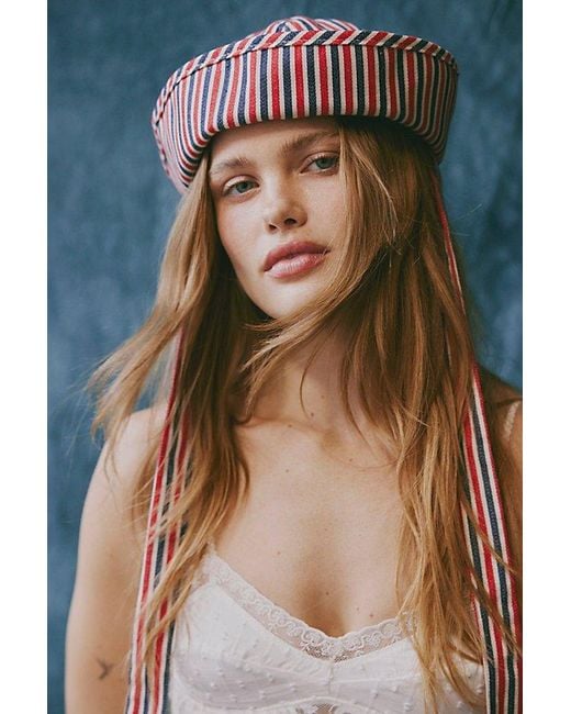 Free People Multicolor Striped Sailor Bucket Hat
