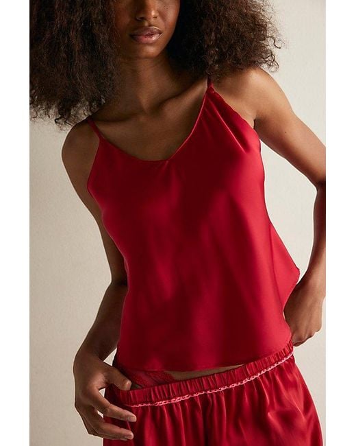 Intimately By Free People Red Simply Vee Cami By