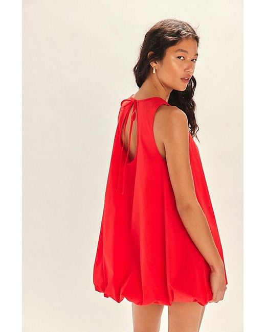 Free People Red Struttin' Bubble Mini Dress