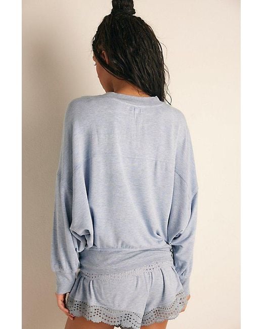 Intimately By Free People Blue Dream State Pullover By