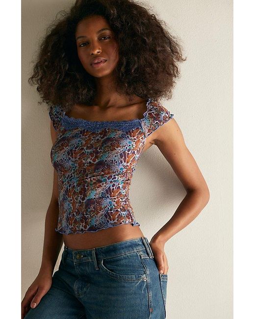Intimately By Free People Multicolor Mix & Match Baby Tee By