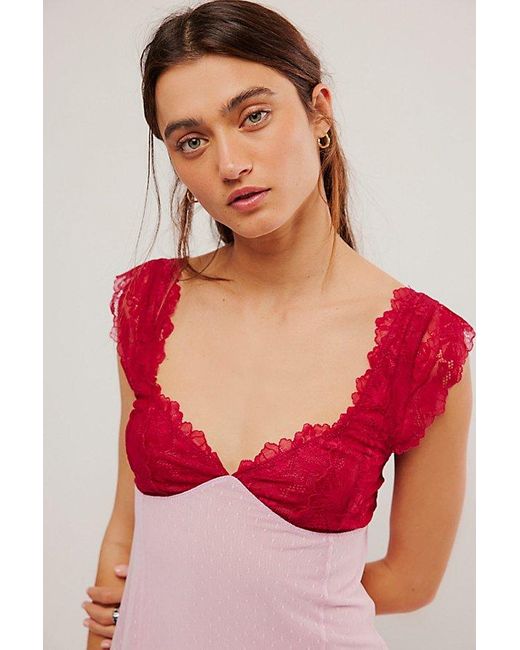 Free People Red Suddenly Fine Mini