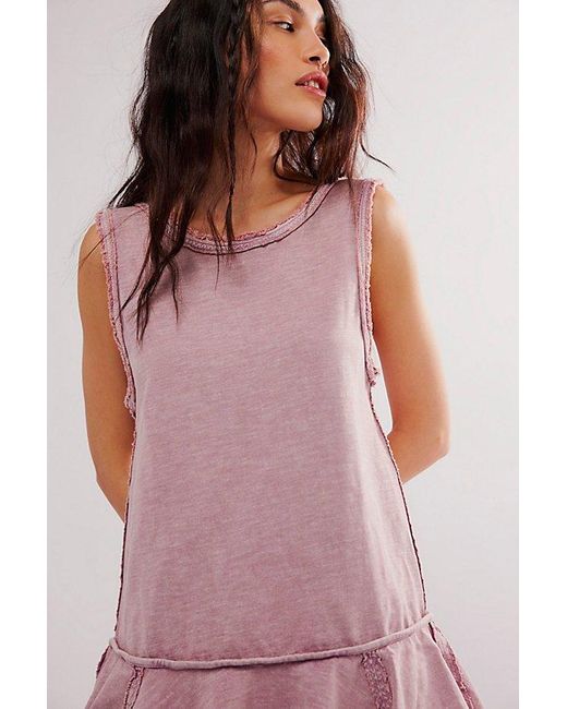 Free People Pink Lost Tides Tunic