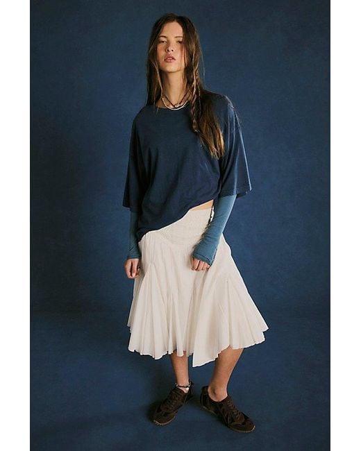 Free People Blue We The Free Perfect Oversized Tee