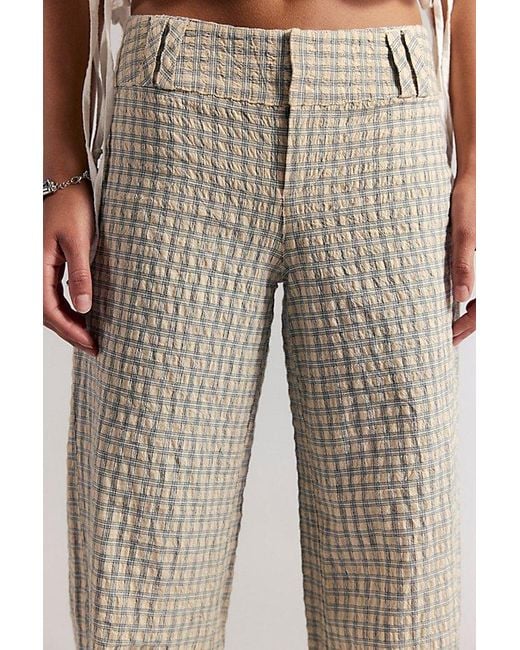 Free People Multicolor Time Flies Low-Rise Clean Trousers