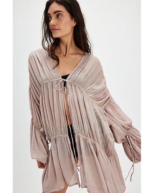 Free People Brown Juliet Kimono