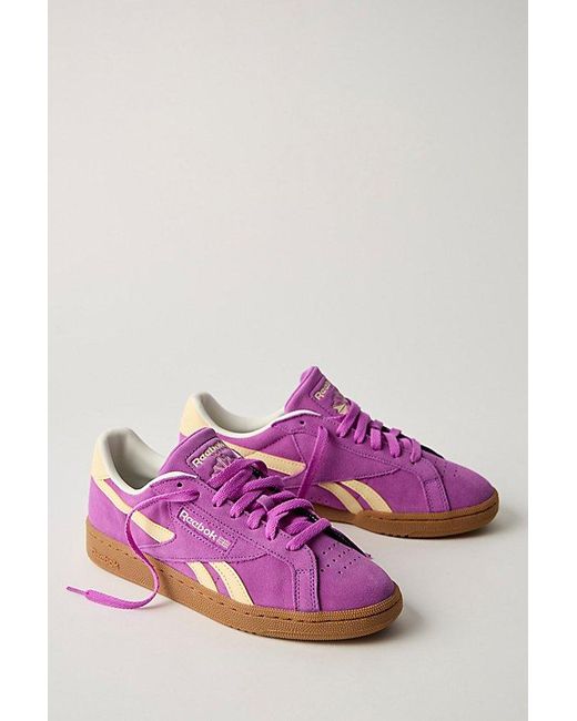 Reebok Purple Club C Grounds Sneakers