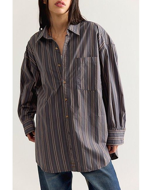 Free People Multicolor Freddie Striped Shirt