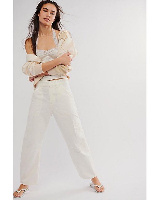 Free People White Citizens Of Humanity Marcelle Low-slung Cargo Pants