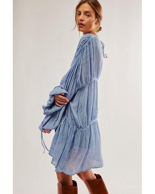 Free People Blue Juliet Kimono