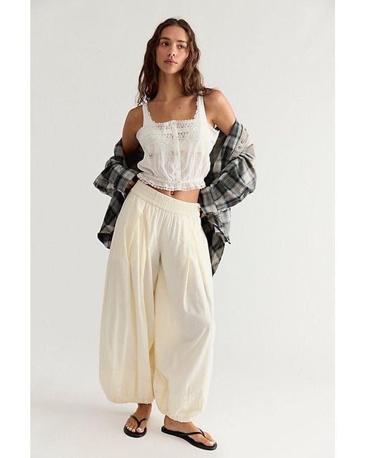 Free People White Rosa Embroidered Cami