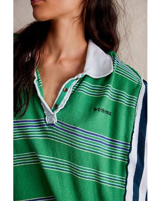 Free People Schools Out Polo At Free People In Green, Size: Xs
