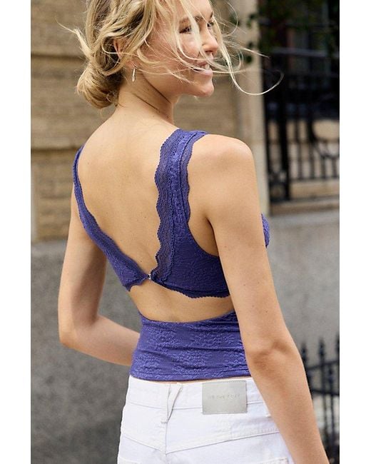 Intimately By Free People Blue Loved You First Lace Cami By