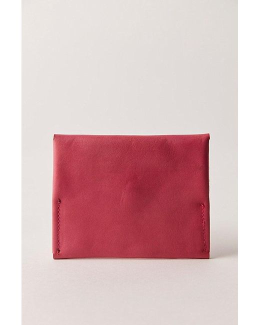 Free People Red Pulito Mini Wallet