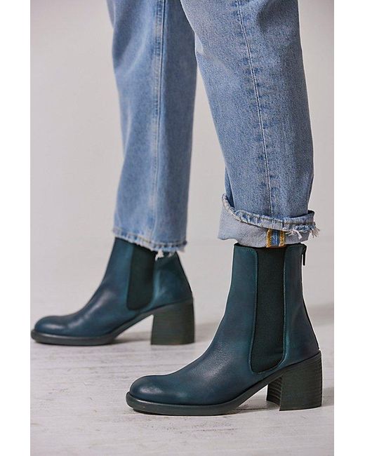 Free People Blue Essential Chelsea Boots
