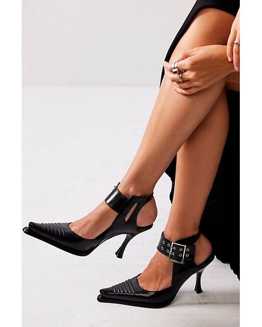 Jeffrey Campbell Black Presley Pointed Heels
