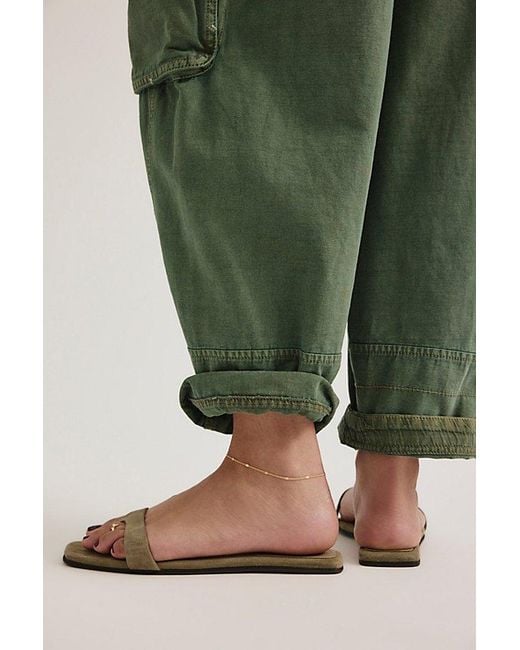 Jeffrey Campbell Green Wedgie Thong Sandals By