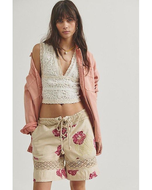 Free People Multicolor Surfs Up Board Shorts