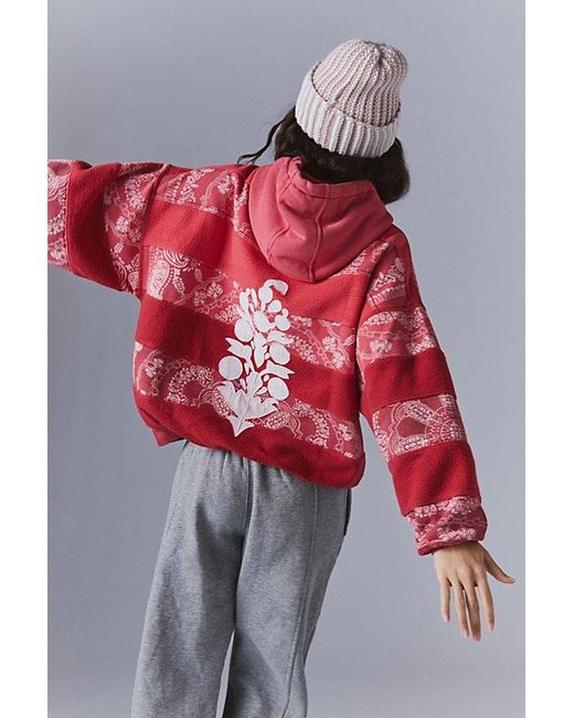 Fp Movement Red Final Call Bandana Logo Hoodie