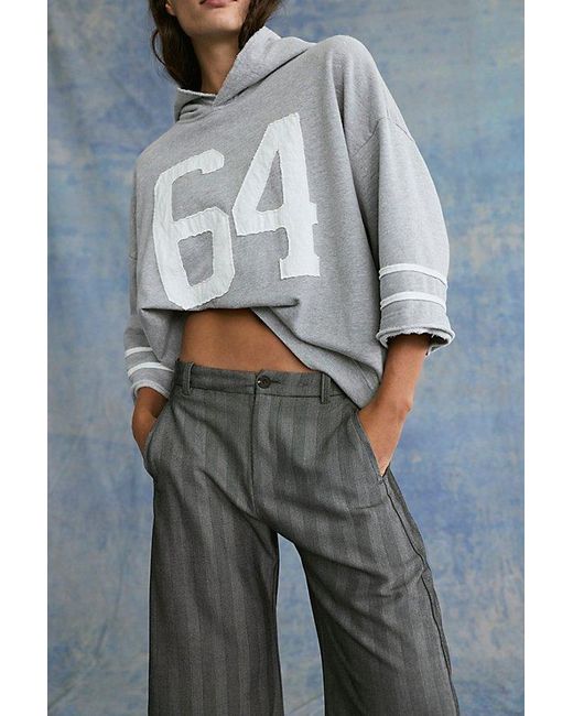 Free People Black Spotlight Menswear Barrel Trousers