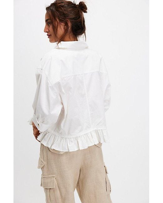 Free People Multicolor Bailey Solid Shirt