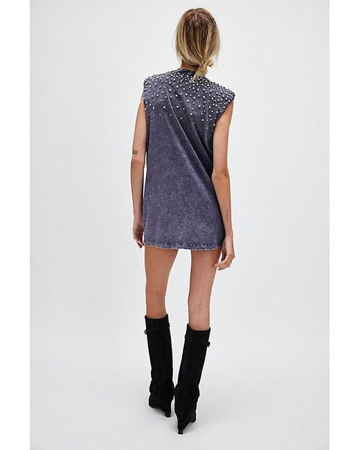 Free People ★ Shooting Star Mini Dress Free People Shooting Star Mini Dress in Blue | Lyst