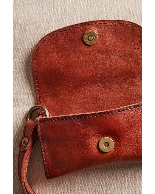 Free People Brown Leather Bag Lanyard