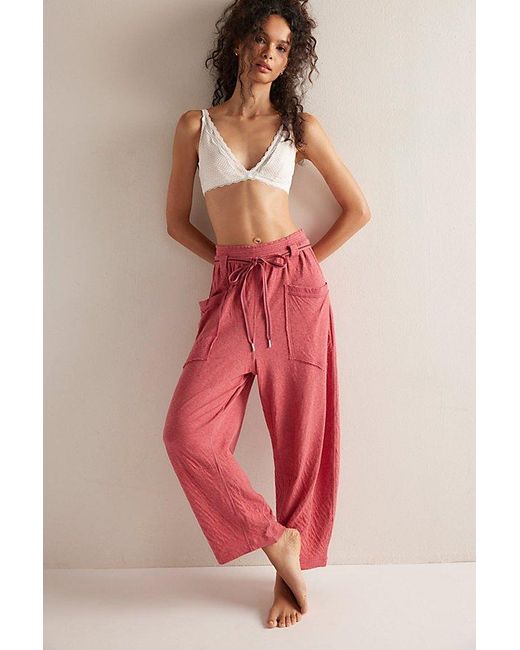 Intimately By Free People Pink Wait A Minute Barrel Pants By