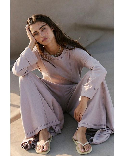 free-est Brown Strada Jumpsuit By