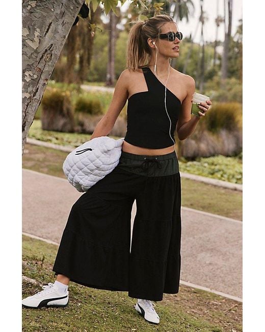 Fp Movement Black Bloomer Wide Leg Pants